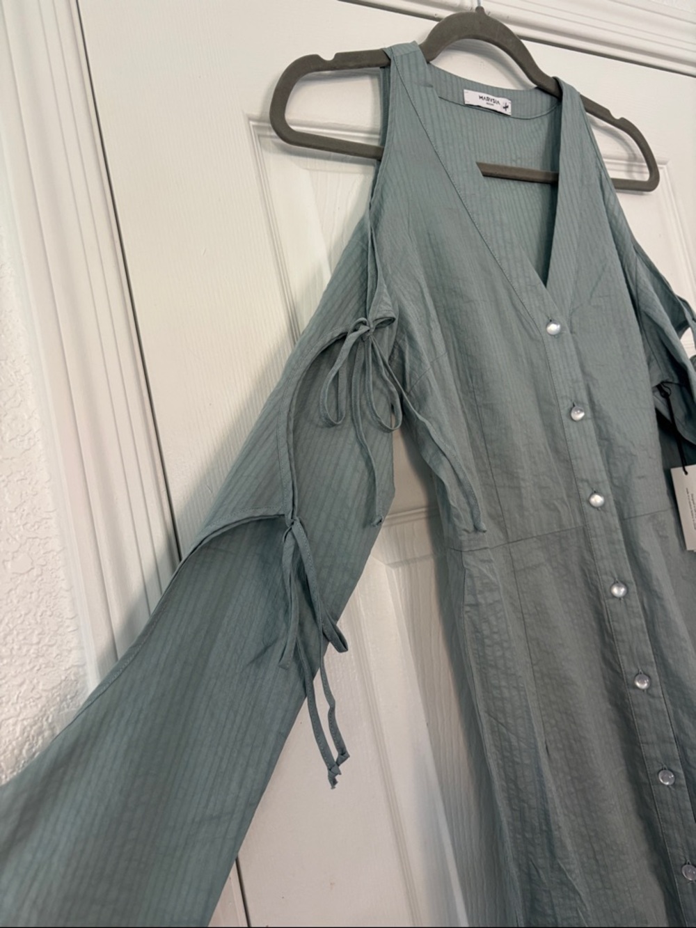 MARYSIA Resort NWT Rooster Midi Dress in Bay Dusty Blue Size Medium - Picture 6 of 8